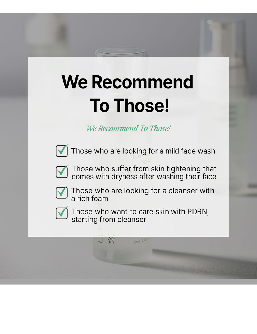 Lysonome PDRN Peak Bubble Foam