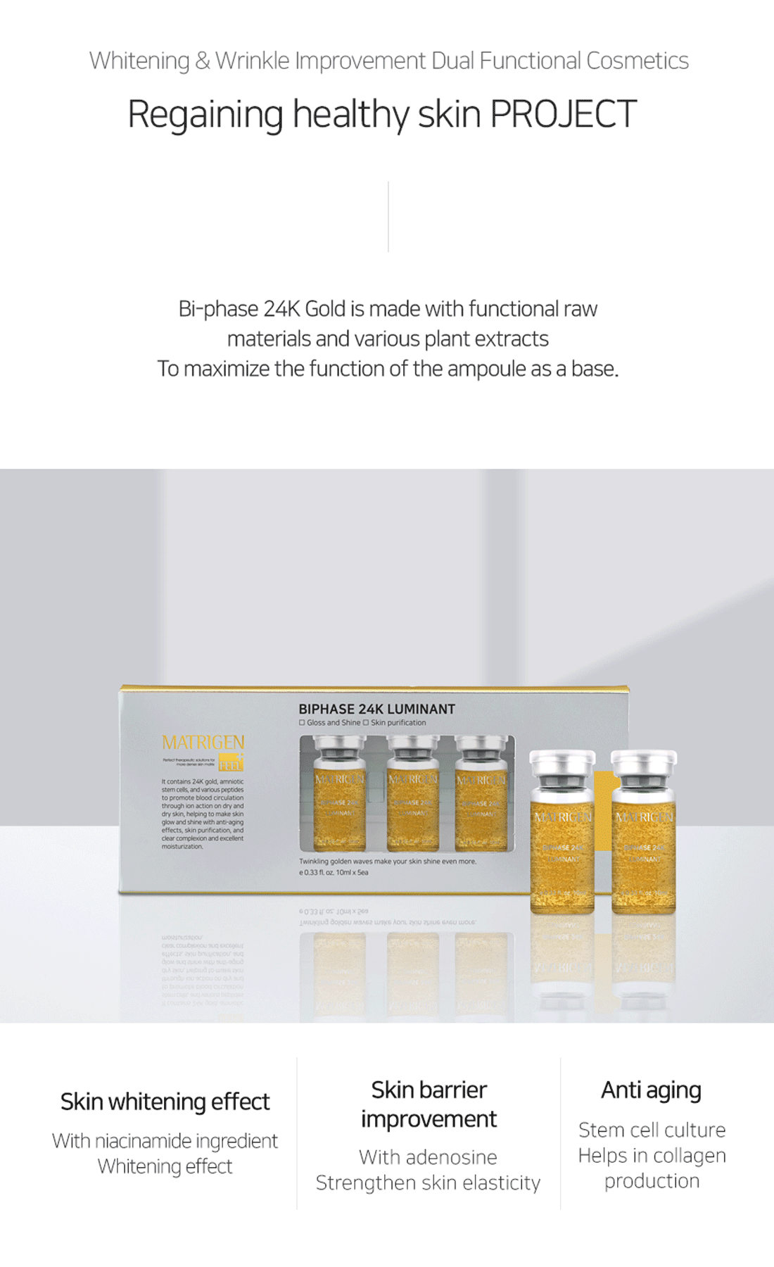 Matrigen Bi Phase 24K Gold Ampoule