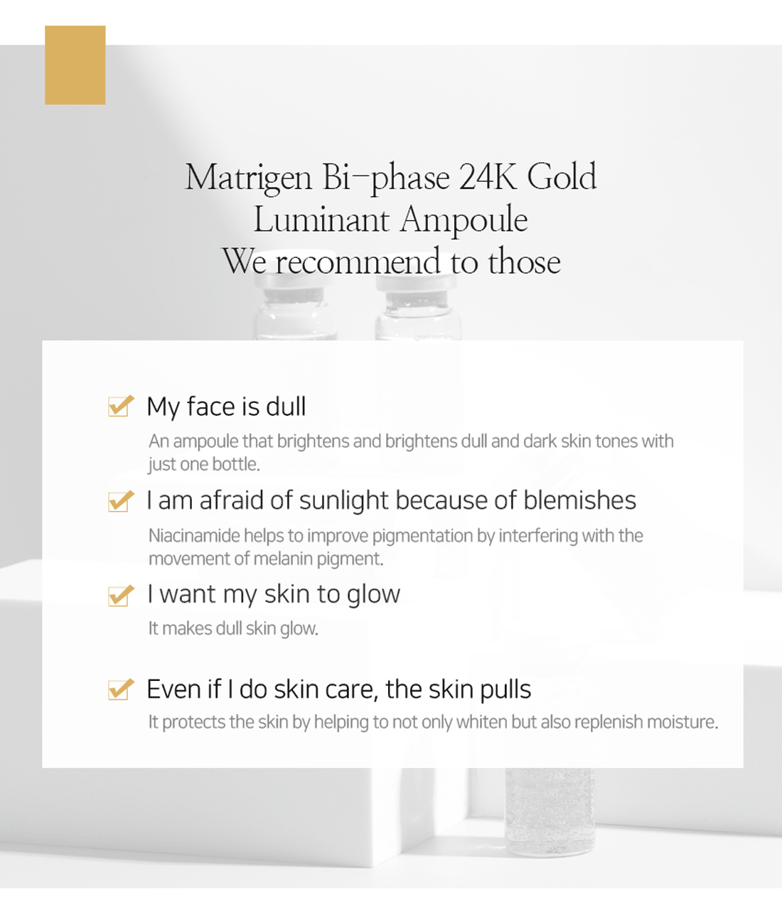 Matrigen Bi Phase 24K Gold Ampoule