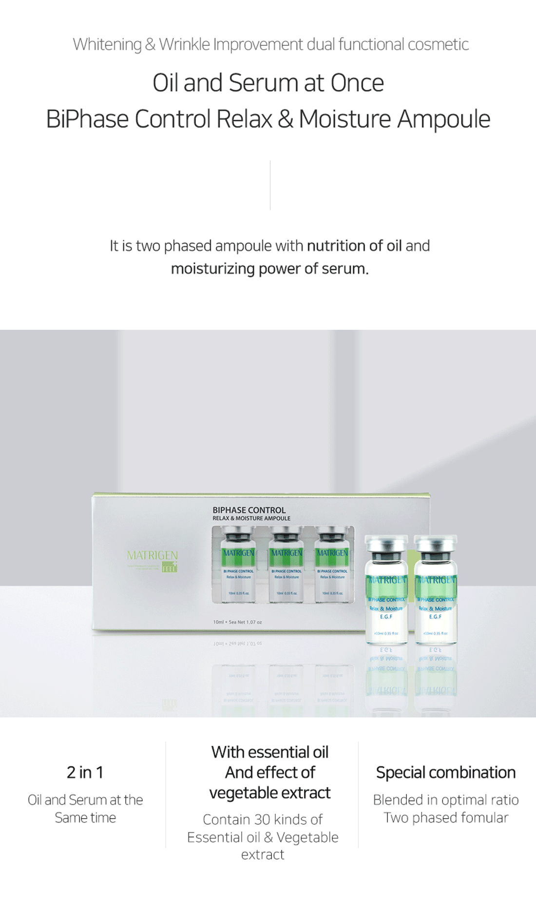 Matrigen Bi Phase Relax & Moisture Ampoule