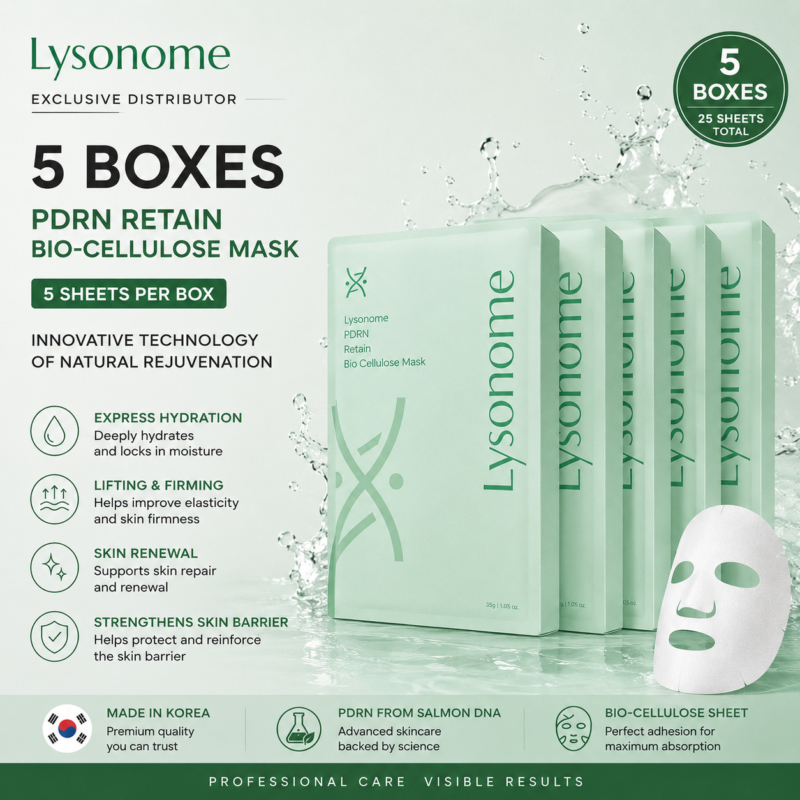 Lysonome PDRN Retain Bio-Cellulose Mask
