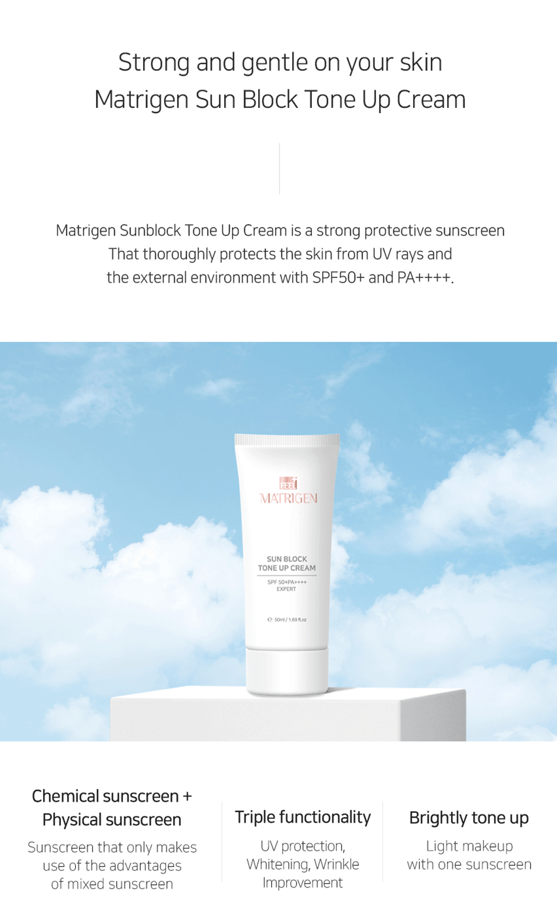 Matrigen Sun Block Tone Up Cream
