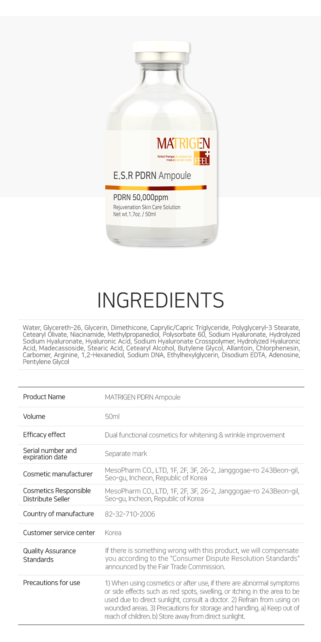 Matrigen ESR PDRN Ampoule