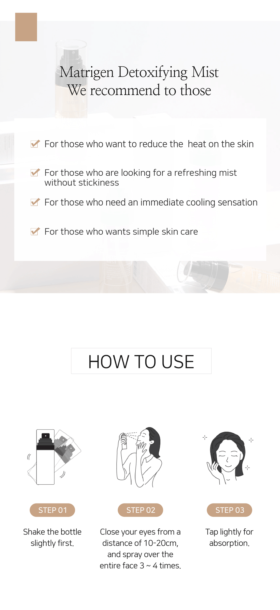 Matrigen Detoxifying Mist