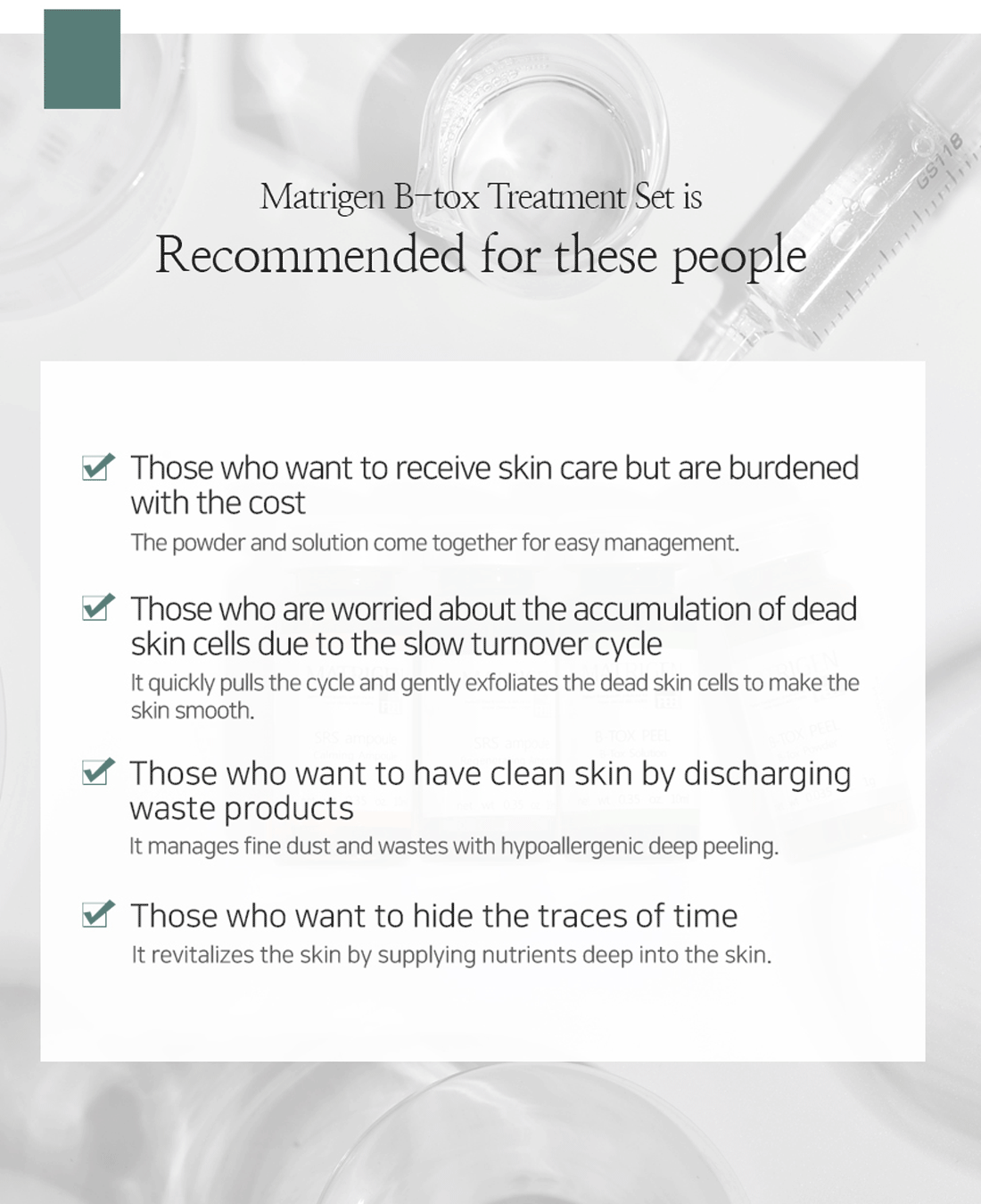 Matrigen B-TOX Peel Skin Renewal System