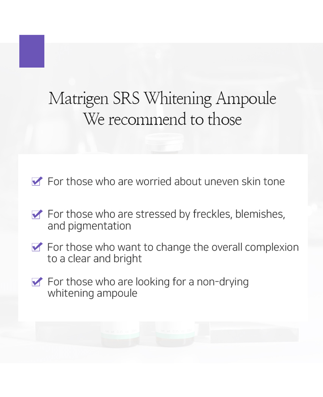 Matrigen SRS Whitening Ampoule
